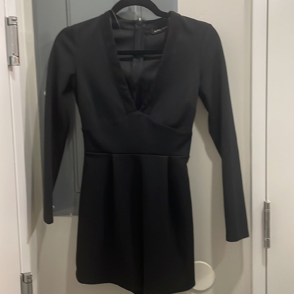 Bershka Black V neck romper